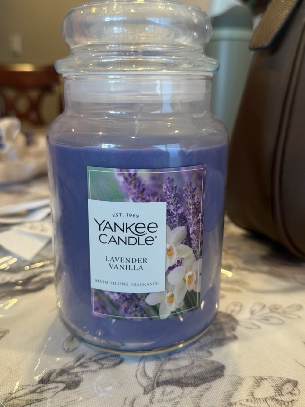 Yankee Candle Lavender Vanilla Jar Candle - Lavender Purple
